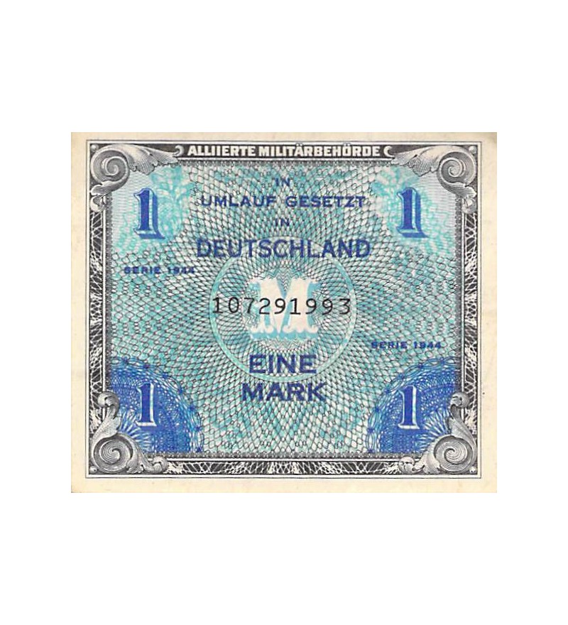ALLEMAGNE, IMPRESSION AMERICAINE - 1 MARK SERIE 1944