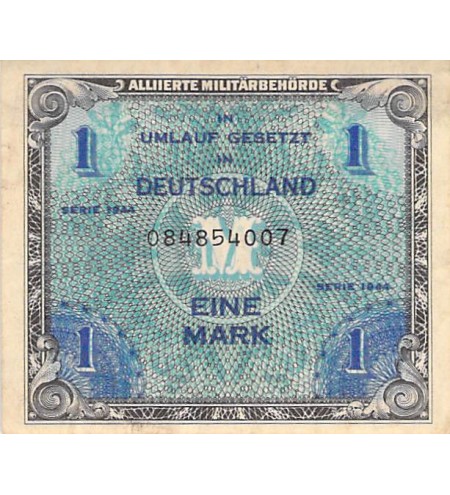ALLEMAGNE, IMPRESSION AMERICAINE - 1 MARK SERIE 1944