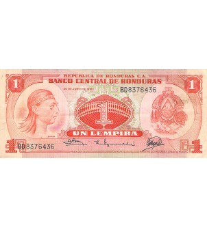 HONDURAS - 1 LEMPIRA 30/06/1978