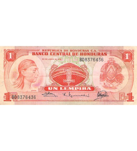 HONDURAS - 1 LEMPIRA 30/06/1978