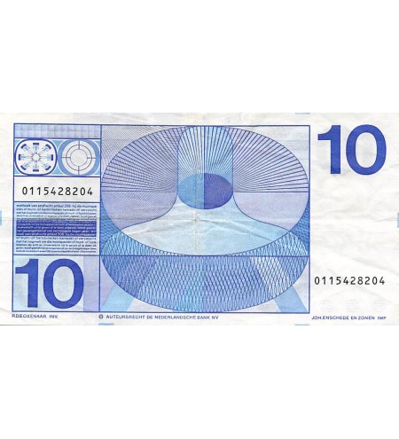 PAYS-BAS - 10 GULDEN 25/04/1968