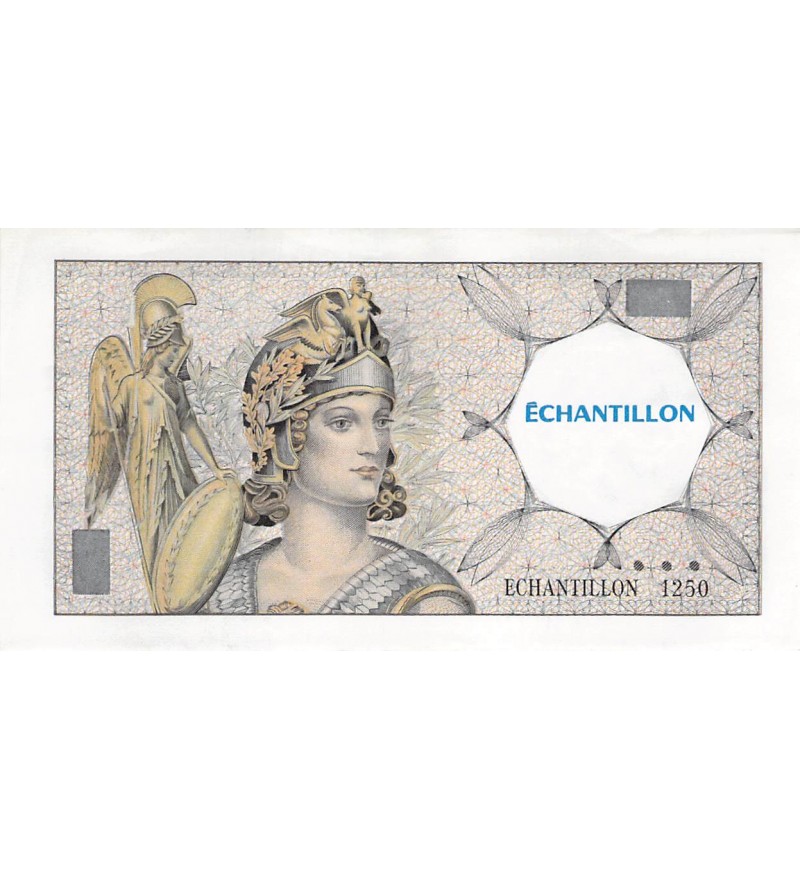 FRANCE, ATHENA - ECHANTILLON POUR TESTS DAB 100 FRANCS DELACROIX