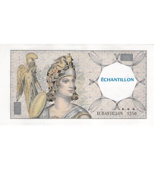 FRANCE, ATHENA - ECHANTILLON POUR TESTS DAB 100 FRANCS DELACROIX 2