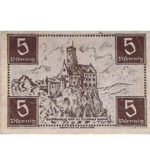 ALLEMAGNE, WURTEMBERG-HOHENZOLLERN - 5 PFENNIG 1947 TÜBINGEN 2