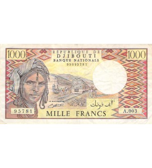 DJIBOUTI - 1000 FRANCS 1988 2