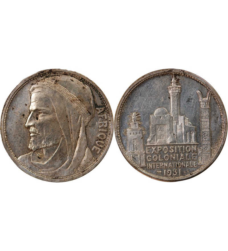 EXPOSITION COLONIALE, AFRIQUE - MEDAILLE 1931