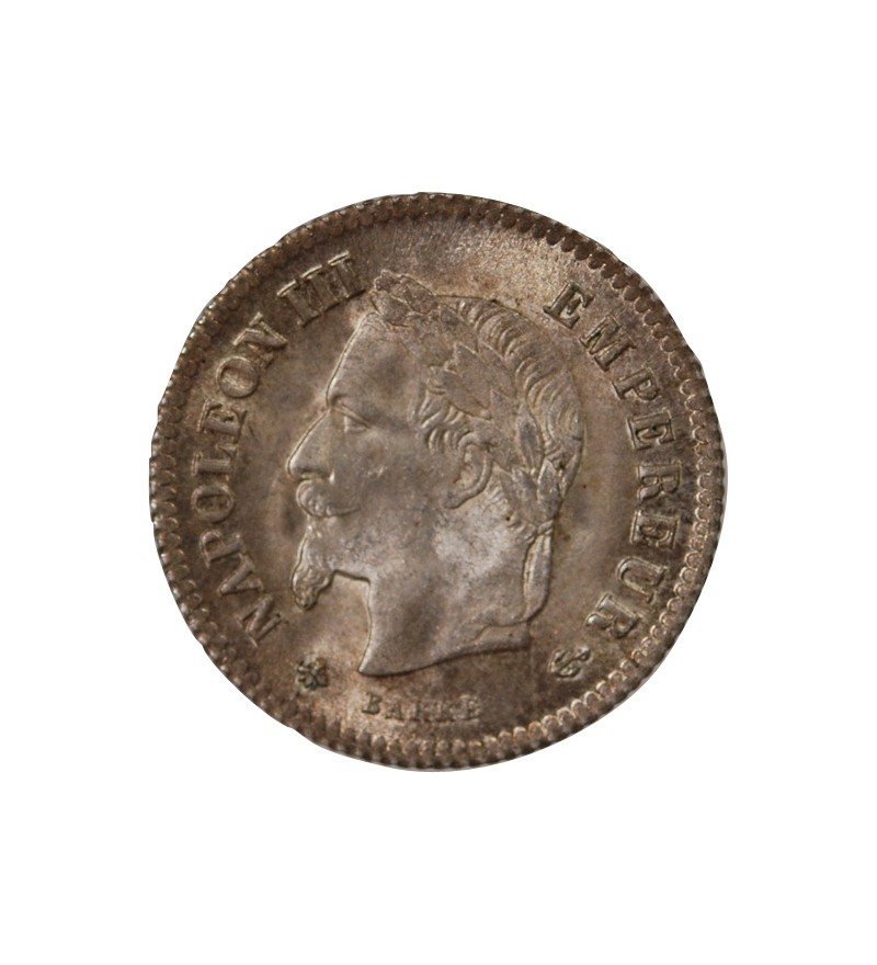NAPOLEON III - 20 CENTIMES ARGENT 1867 A PARIS