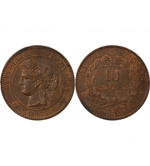 CERES ﻿- 10 CENTIMES 1897 A PARIS﻿ Torche 2