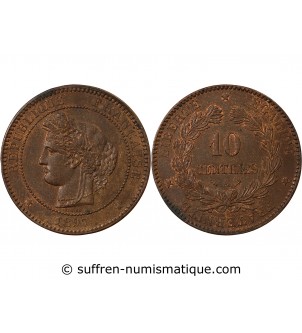 CERES ﻿- 10 CENTIMES 1897 A PARIS﻿ Torche