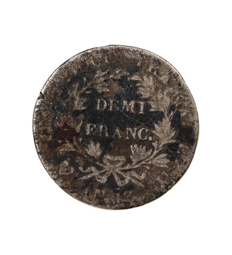 NAPOLEON Ier - 1/2 FRANC ARGENT AN 13 U TURIN RARISSIME
