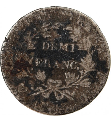 NAPOLEON Ier - 1/2 FRANC ARGENT AN 13 U TURIN RARISSIME