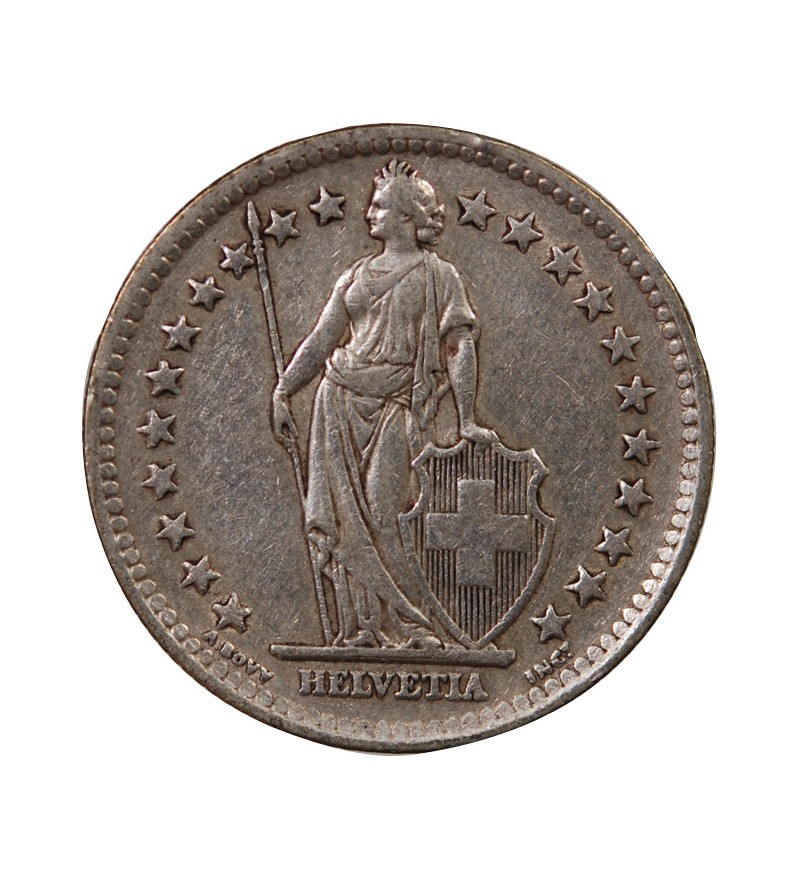 SUISSE - 2 FRANCS ARGENT (1874-1967)