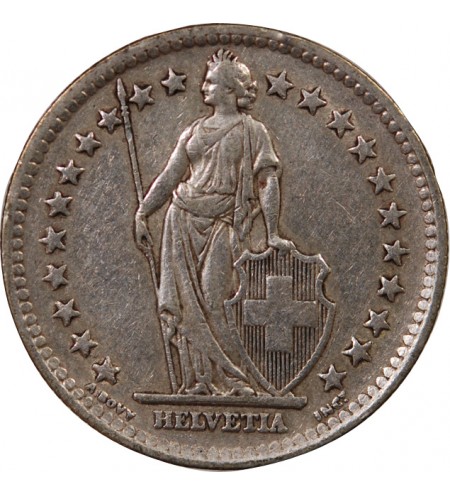 SUISSE - 2 FRANCS ARGENT (1874-1967)