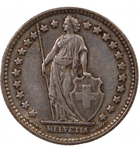 SUISSE - 1 FRANC ARGENT (1875-1967)