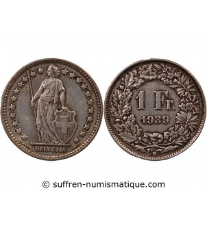 SUISSE - 1 FRANC ARGENT (1875-1967)