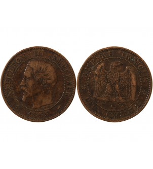 NAPOLEON III, TÊTE NUE - 2 CENTIMES 1853 / 1857 2