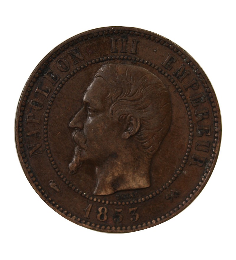 NAPOLEON III, TÊTE NUE - 10 CENTIMES 1852 / 1857
