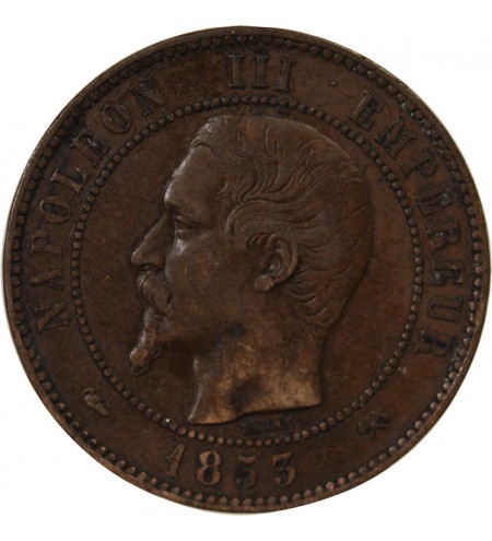 NAPOLEON III, TÊTE NUE - 10 CENTIMES 1852 / 1857