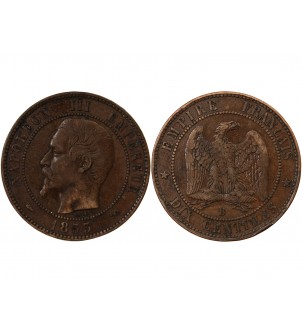 NAPOLEON III, TÊTE NUE - 10 CENTIMES 1852 / 1857 2