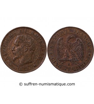 NAPOLEON III, TÊTE NUE - 5 CENTIMES 1853 / 1857