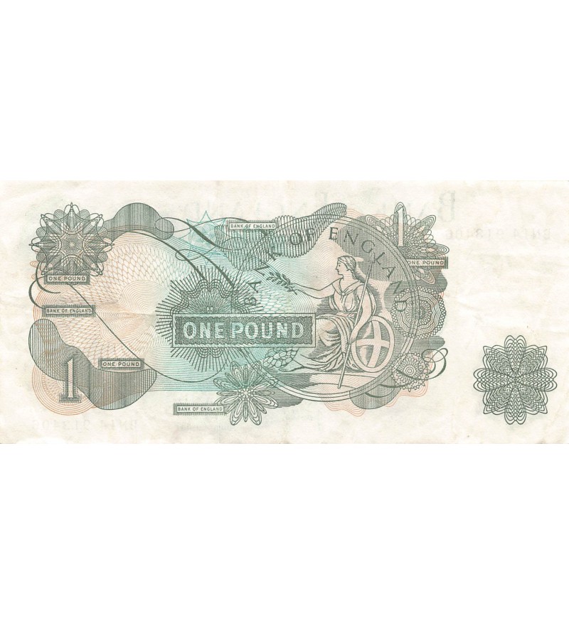 GRANDE-BRETAGNE, ELISABETH II - 1 POUND 1970 / 1977