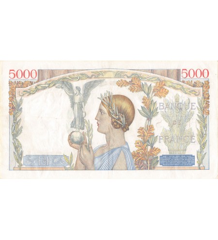FRANCE, VICTOIRE - 5000 FRANCS 04/05/1939 - SERIE Y.169 - TTB+