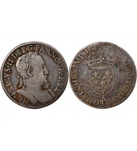 HENRI II - TESTON ARGENT 1554 A PARIS