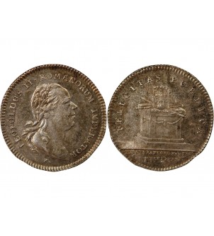 ALLEMAGNE, FRANCFORT-SUR-LE-MAIN, LEOPOLD II - DUCAT ARGENT 1790 2