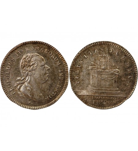 ALLEMAGNE, FRANCFORT-SUR-LE-MAIN, LEOPOLD II - DUCAT ARGENT 1790