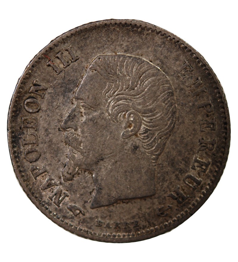 NAPOLEON III, TÊTE NUE - 20 CENTIMES ARGENT 1860 A PARIS
