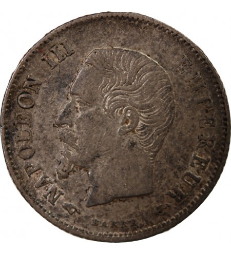 NAPOLEON III, TÊTE NUE - 20 CENTIMES ARGENT 1860 A PARIS