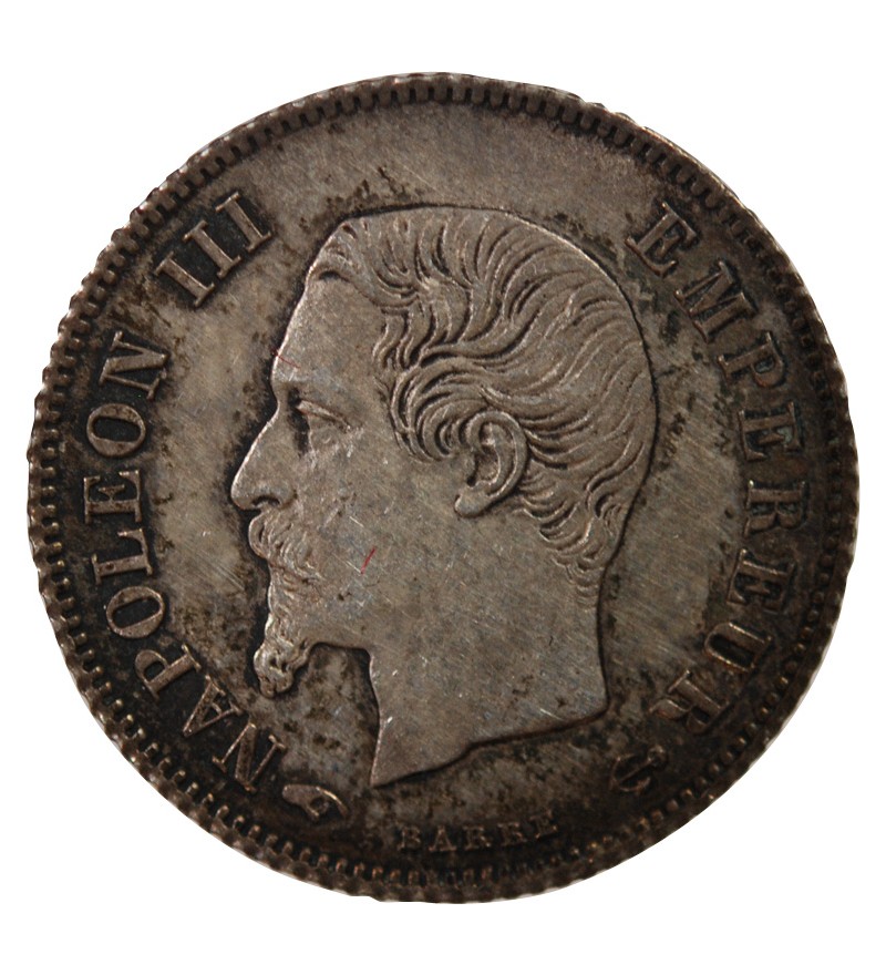 NAPOLEON III, TÊTE NUE - 20 CENTIMES ARGENT 1860 A PARIS