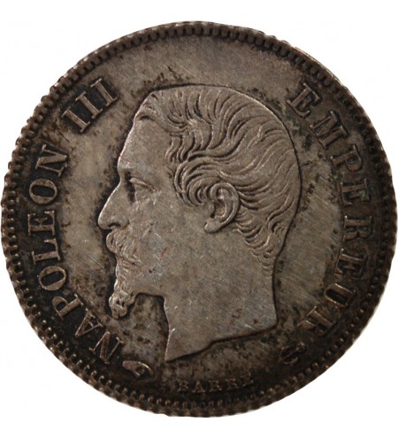 NAPOLEON III, TÊTE NUE - 20 CENTIMES ARGENT 1860 A PARIS