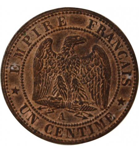 NAPOLEON III, TÊTE NUE - 1 CENTIME 1854 A PARIS