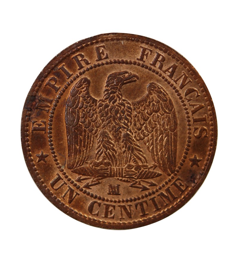 NAPOLEON III, TÊTE NUE - 1 CENTIME 1854 MA MARSEILLE