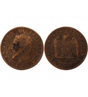 NAPOLEON III, TÊTE NUE - 1 CENTIME 1855 A PARIS - Ancre 2