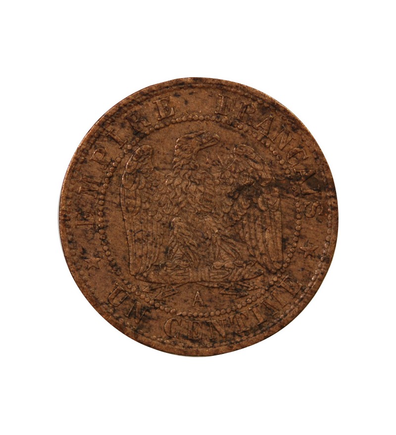 NAPOLEON III, TÊTE LAURÉE - 1 CENTIME 1870 A PARIS