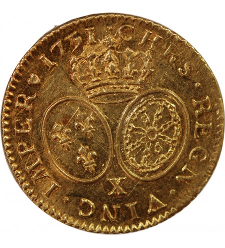 LOUIS XV - LOUIS D'OR AUX LUNETTES 1731 X AMIENS R3