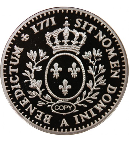 LOUIS XV, A la Vieille Tête - MEDAILLE BE ARGENT 999,99%