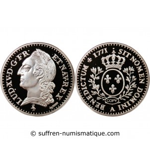 LOUIS XV, A la Vieille Tête - MEDAILLE BE ARGENT 999,99%