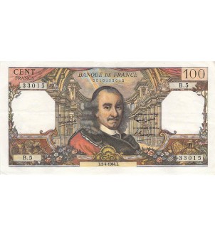 FRANCE, CORNEILLE - 100 FRANCS 02/04/1964 - SÉRIE B.5 - TTB