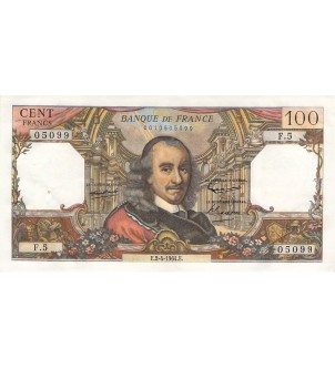 FRANCE, CORNEILLE - 100 FRANCS 02/04/1964 - SÉRIE F.5 - TTB+ 2