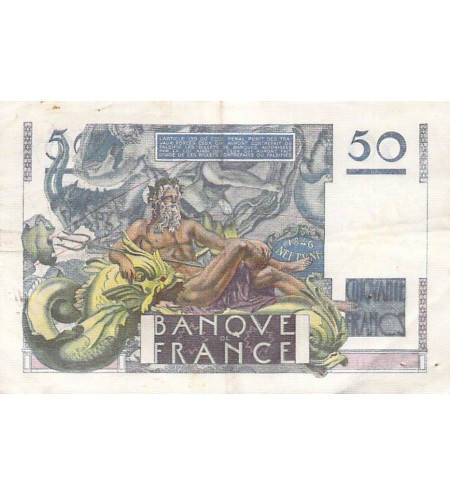 FRANCE - 50 FRANCS LE VERRIER 14/03/1946 - SÉRIE O.2 - TB+