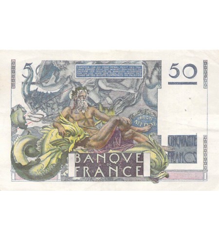 FRANCE - 50 FRANCS LE VERRIER 28/03/1946 - SÉRIE C.4 - TTB