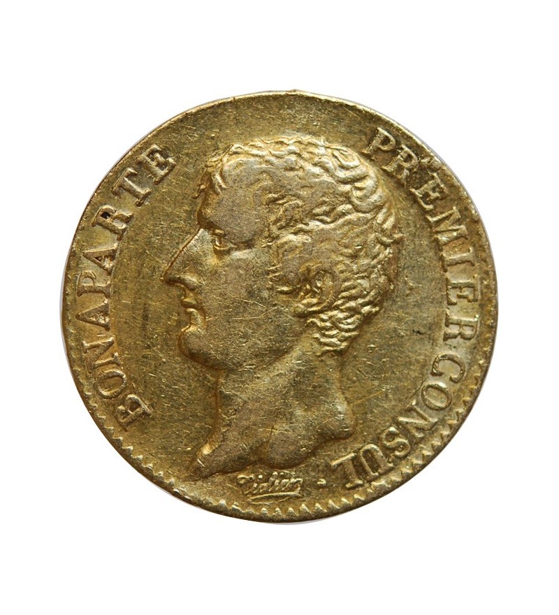 20 FRANCS OR BONAPARTE 1er CONSUL AN 12 A PARIS