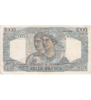 FRANCE, MINERVE ET HERCULE - 1000 FRANCS 02/12/1948 - SERIE D.494 - TB+