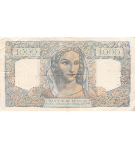 FRANCE, MINERVE ET HERCULE - 1000 FRANCS 02/12/1948 - SERIE D.494 - TB+