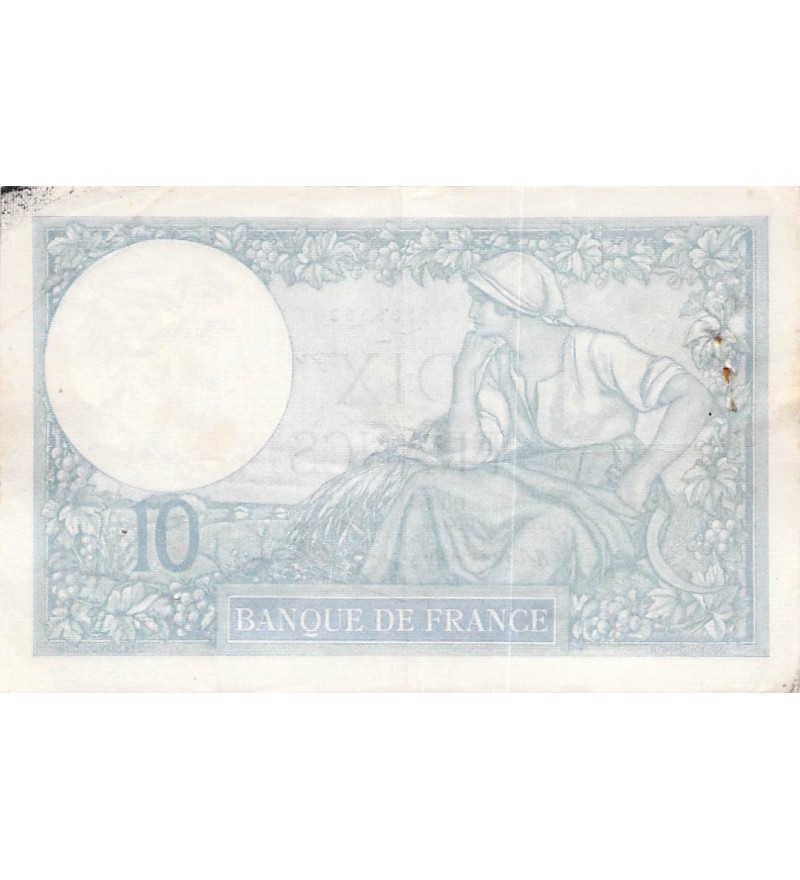 FRANCE - 10 FRANCS MINERVE 06/04/1939 - TTB