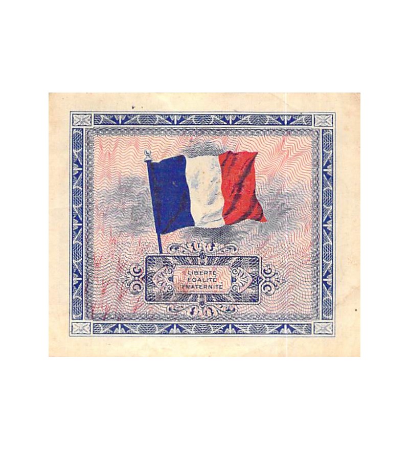 IMPRESSION AMERICAINE - 5 FRANCS DRAPEAU Type 1944 - TTB+