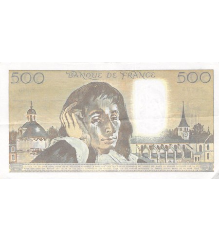 FRANCE - 500 FRANCS PASCAL 02/05/1991 - SÉRIE Y.350 - TTB+